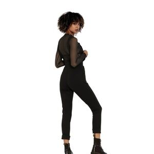 Blackmilk black push it ponte overalls